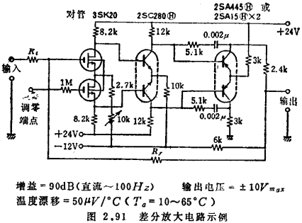 MOS場效應晶體管弱電流放大電路